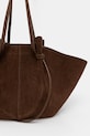 Semišová kabelka Yuzefi LARGE MOCHI hnědá YUZAW23.HB.LM.S004