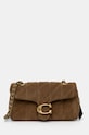 Semišová kabelka Coach Tabby semišová kůže hnědá CW626