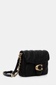 Δερμάτινη τσάντα Coach square tabby CW629 μαύρο AW24