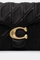 Αξεσουάρ Δερμάτινη τσάντα Coach square tabby CW629 μαύρο
