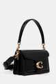 Кожена чанта Coach Tabby CW631 черен AW24