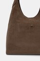 Accesorii Coach geanta de mana din piele intoarsa Brooklyn CW636 maro