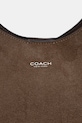 Coach torebka zamszowa Brooklyn brązowy CW636