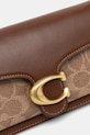 Δερμάτινη τσάντα Coach Tabby καφέ CY200
