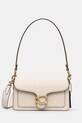 Шкіряна сумочка Coach Tabby гладкий бежевий CY201