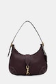 Coach leather handbag Hamptons strapless violet CW642