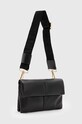 Шкіряна сумочка AllSaints EZRA QUILT CROSSBODY лицьова шкіра чорний W305XB