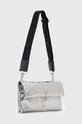 Δερμάτινη τσάντα AllSaints EZRA QUILT CROSSBODY W308XB ασημί AW24