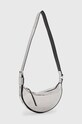 Doplnky Kožená kabelka AllSaints HALF MOON XBODY W309XB strieborná