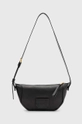 Кожена чанта AllSaints MADEA CROSSBODY гладка кожа черен W349XB