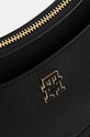 Шкіряна сумочка Tommy Hilfiger чорний AW0AW17060