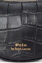 Kožená kabelka Polo Ralph Lauren 427952660 černá