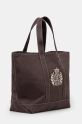 Sporty & Rich torebka NY Crest Tote BA006512243BR03 brązowy AW24