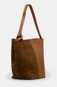 JW Anderson borsetta The Jwa Soft Corner Bucket HB0636.LA0342.163 marrone AW24