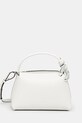 Kožená kabelka JW Anderson The Jwa Small Corner Bag hladký bílá HB0674.LA0232.002