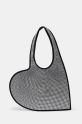 Coperni torebka Crystal-Embellished Mini Heart Tote aplikacja czarny COPBA14BIS455