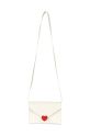 Konges Sløjd borsetta per bambini LOVE LETTER BAG applique beige KS101572