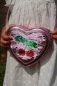 Konges Sløjd poseta fete TUT HEART SEQUIN BAG KS101719