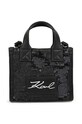 Karl Lagerfeld poseta fete nu incape in A4 negru Z30347.