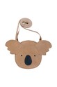 Donsje gyerek bőr kézitáska Britta Classic Purse Koala 5001006. bézs AW24