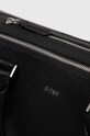 BOSS torba skórzana czarny 50523254