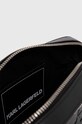Kožená taška Karl Lagerfeld černá 245M3204