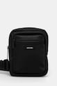 Torba Calvin Klein imitacija zrnate kože crna K50K512227