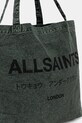 AllSaints torba bawełniana zielony M170XB
