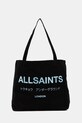 AllSaints torba bawełniana mieści A4 czarny M170XB