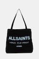 Хлопковая сумка AllSaints печать чёрный M170XB