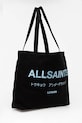 Хлопковая сумка AllSaints M170XB чёрный SS25