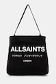 AllSaints geanta de bumbac incape in A4 negru M170XB