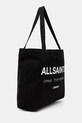 AllSaints torba bawełniana M170XB czarny SS25