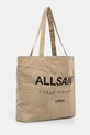 Βαμβακερή τσάντα AllSaints M249XB μπεζ SS25