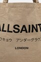 Βαμβακερή τσάντα AllSaints μπεζ M249XB