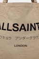 Бавовняна сумка AllSaints бежевий M249XB