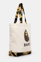 A Bathing Ape cotton bag 1St Camo Ape Head Tote Bag 1K80189009 beige AW24