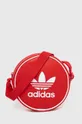 Torba adidas Originals imitacija zrnate kože crvena IX7489