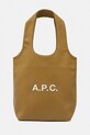 A.P.C. geantă tote ninon small nu incape in A4 verde PUAAT.M61861