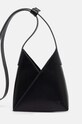 Kožená taška MM6 Maison Margiela usňová koža čierna SB6ZI0014.P7183