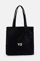 Y-3 geanta de bumbac C Tote print negru JJ3957