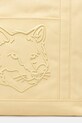 Maison Kitsuné torba bawełniana Fox Head żółty LW05104WW0107