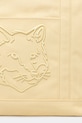 Maison Kitsuné torba bawełniana Fox Head żółty LW05104WW0107