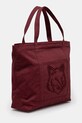 Maison Kitsuné torba bawełniana Fox Head LW05104WW0107 bordowy AW24