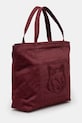 Maison Kitsuné geantă de bumbac Fox Head LW05104WW0107 burgundia AW24