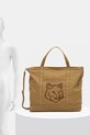 Maison Kitsuné geantă de bumbac Fox Head Xl Tote LW05105WW0107