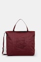 Maison Kitsuné borsa in cotone Fox Head Xl Tote applique granata LW05105WW0107