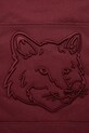 Maison Kitsuné cotton bag Fox Head Xl Tote maroon LW05105WW0107