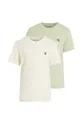 зелёный Детская хлопковая футболка Calvin Klein Jeans 2 шт Для мальчиков