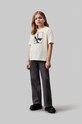 CHLAPEC Dětské bavlněné tričko Calvin Klein Jeans IB0IB02161.9BYH béžová